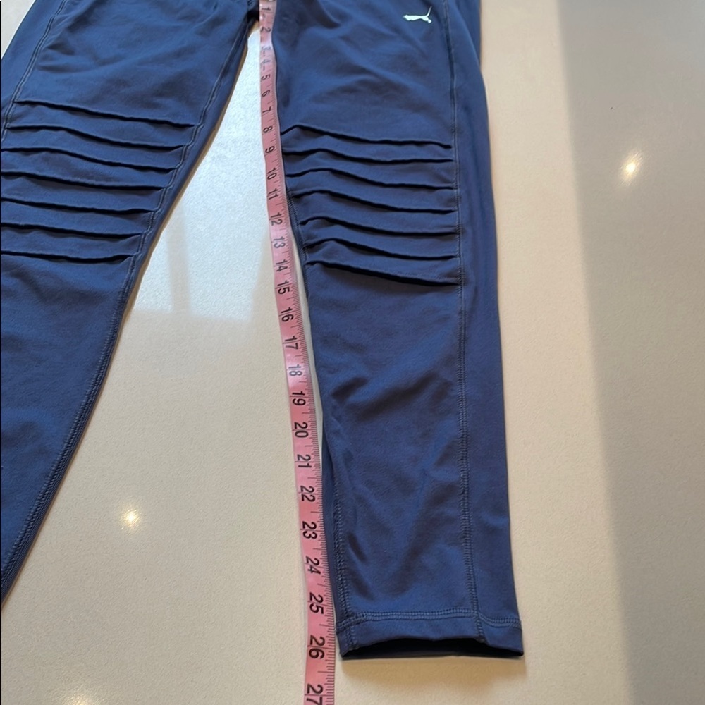 Puma Moto Mesh Leggings, Slate Blue Size L - Picture 11 of 13